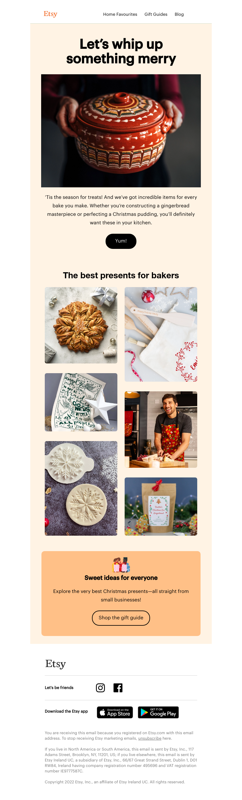 Etsy - Preheat the oven! It’s baking season 🍪