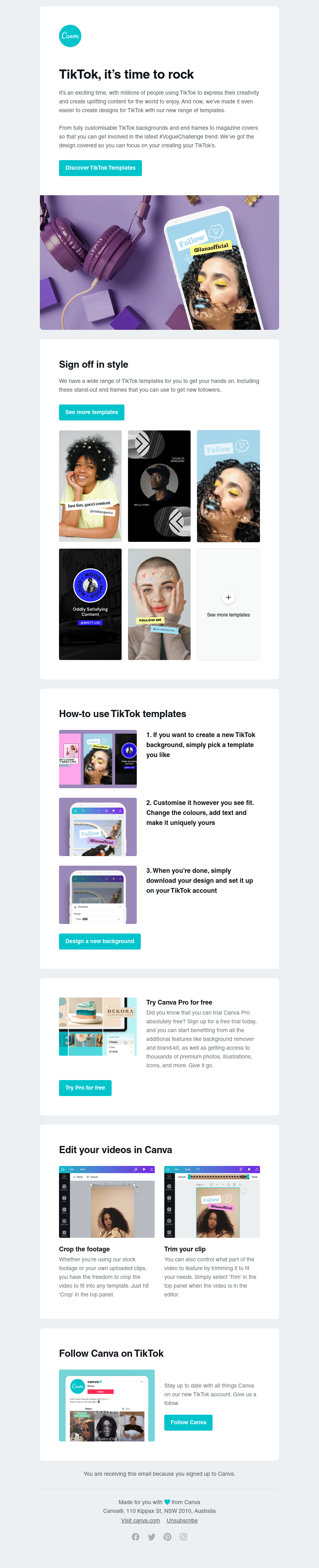Canva - Say hello to our new TikTok templates