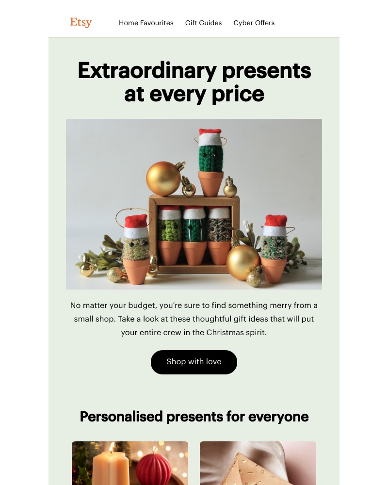 Etsy - Beautiful gifts for any budget 🎁