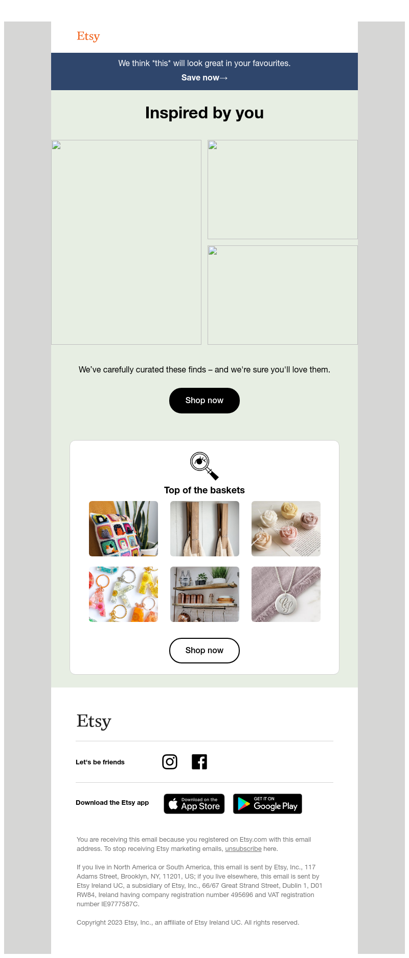 Etsy - Perfect picks, inspired by you.