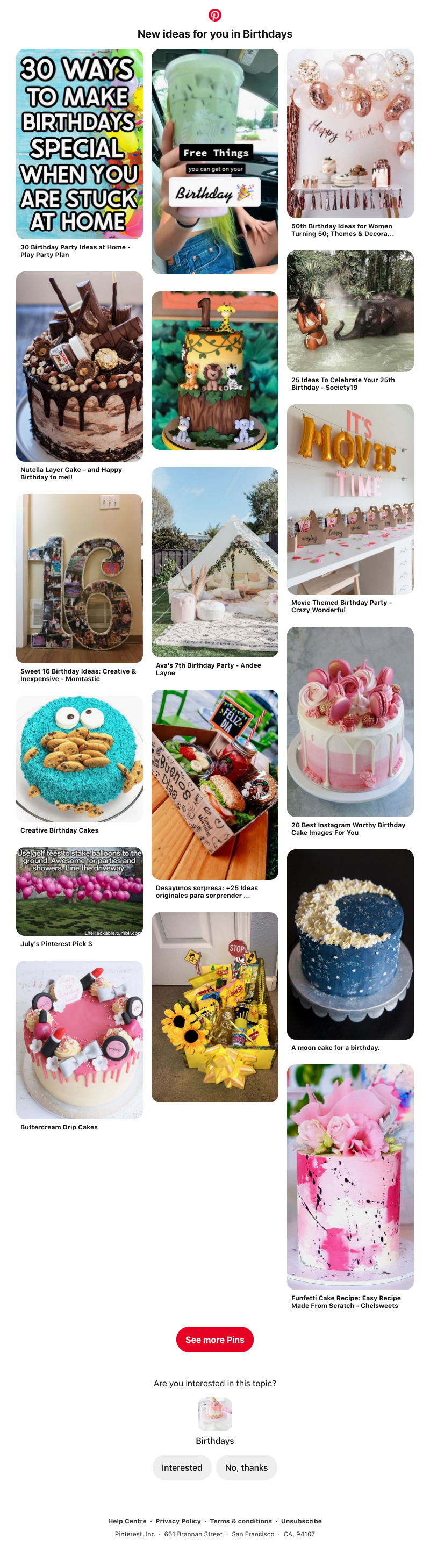 Pinterest - Hi UI Feed! 🎂 17 Birthdays Pins you might like