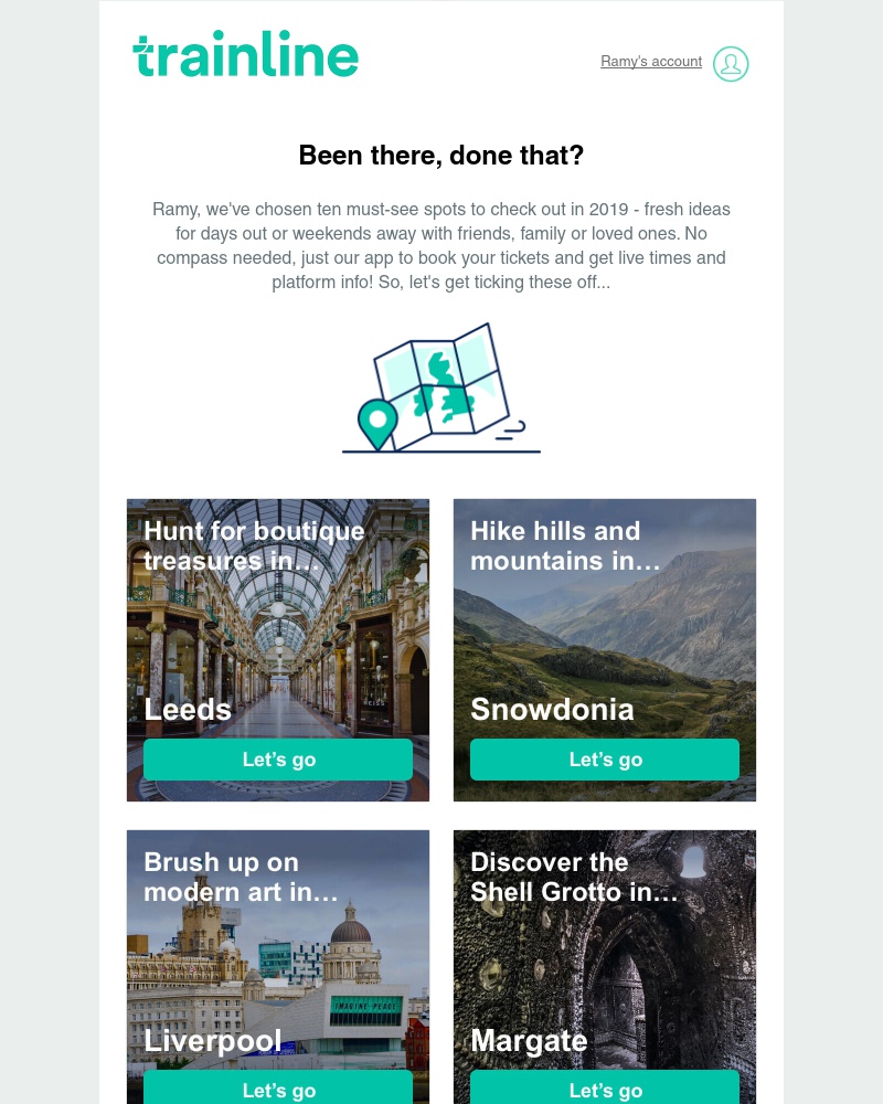 Trainline - ✔️ Been there, done that?