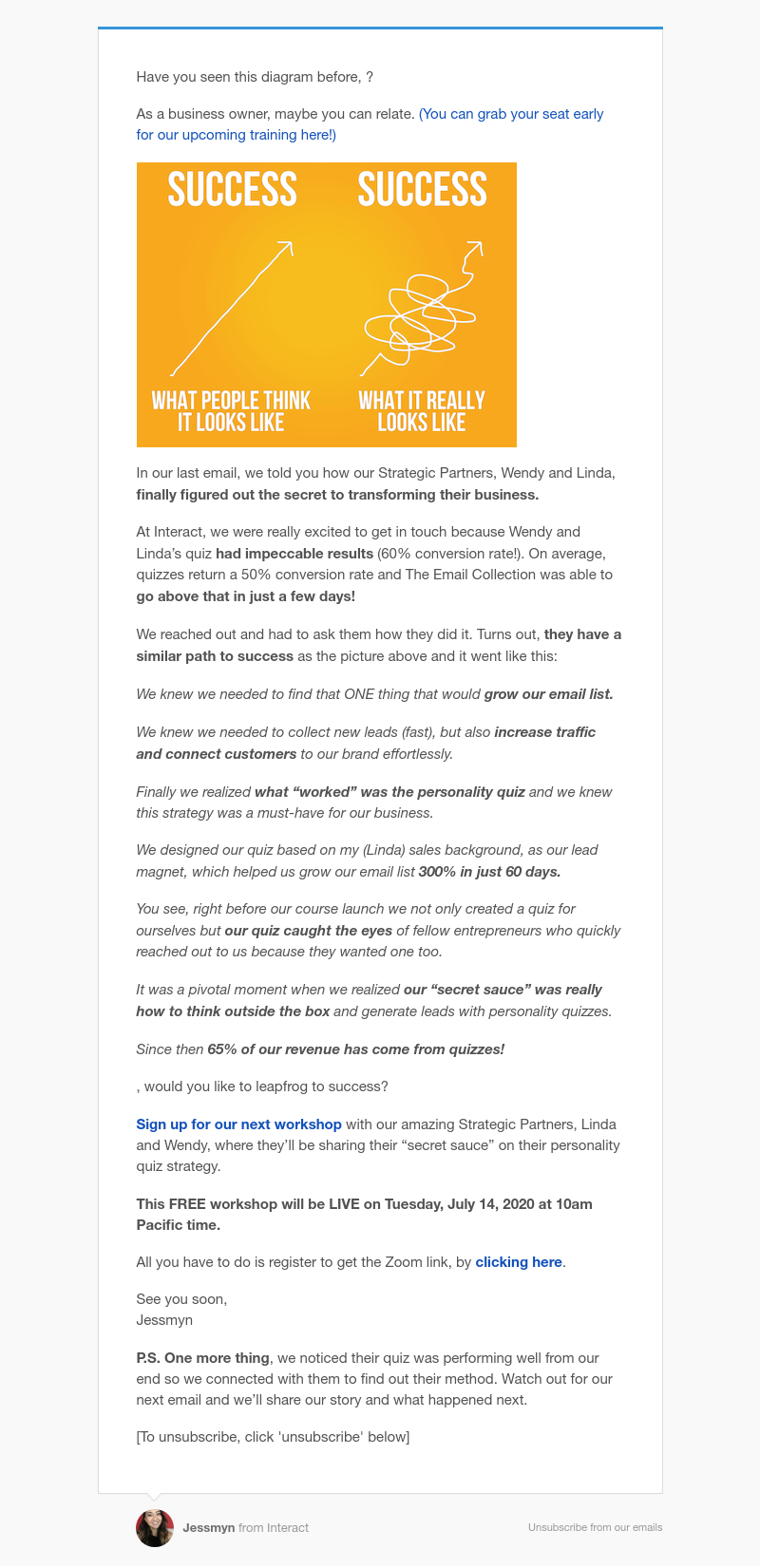 Interact - Success? Do you want it? (free training)