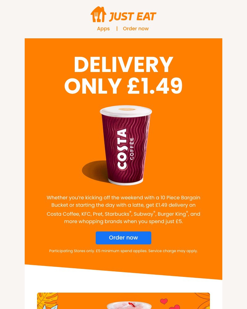 Just Eat - Big brands, low delivery fee 🙌