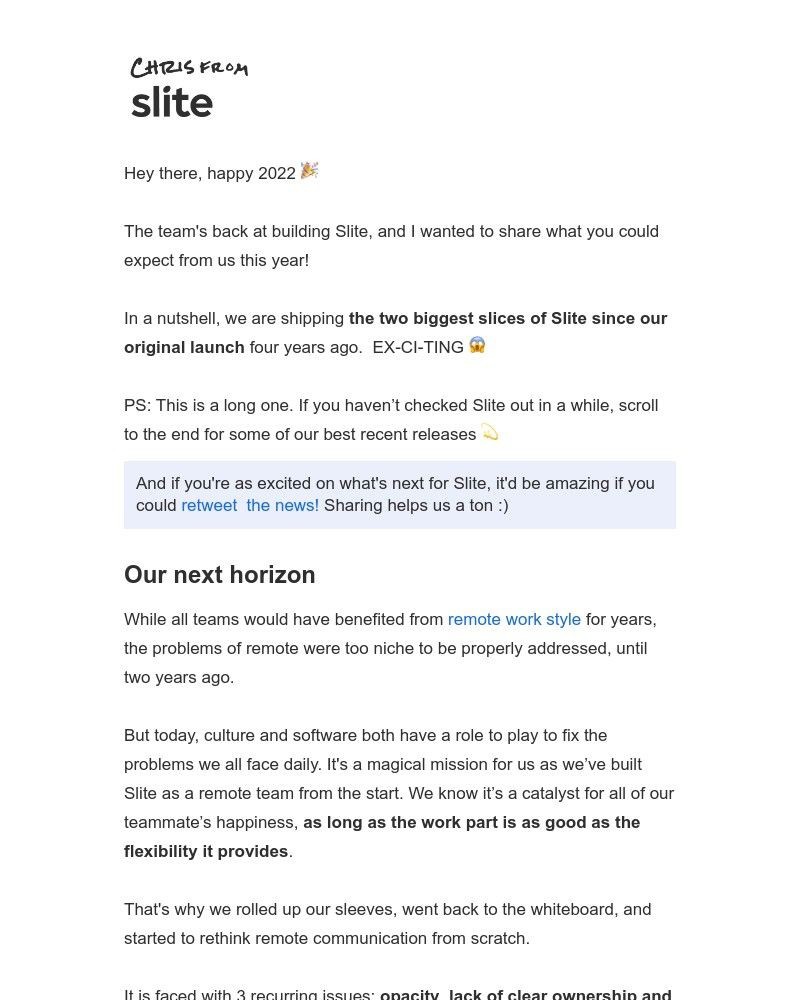 Slite - Big Slices of Slite for 2022 🎉