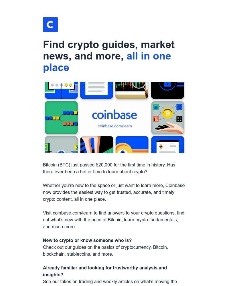  - Bitcoin hit an all-time high. Is there a better time to learn about crypto?