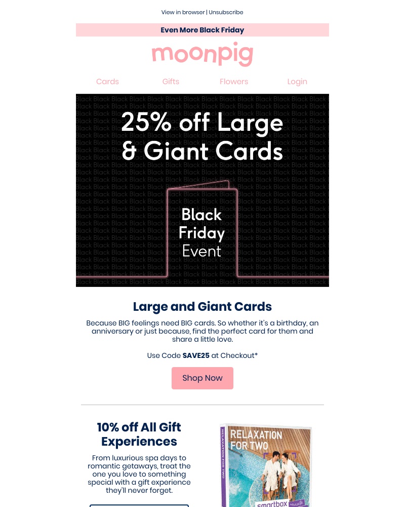 Moonpig - Black Friday full steam ahead!🚂🚂