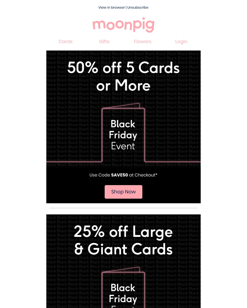 Moonpig - 👽 Black Friday has landed! 👽