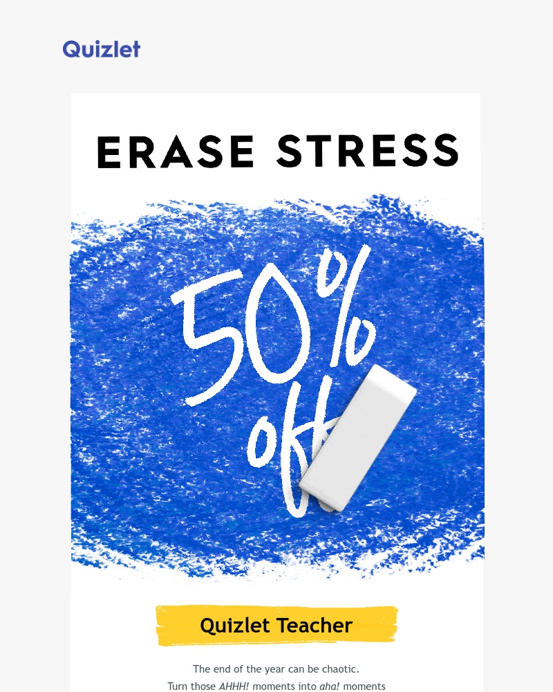 Quizlet - Black Friday Sale: 50% off Quizlet Teacher 🍎