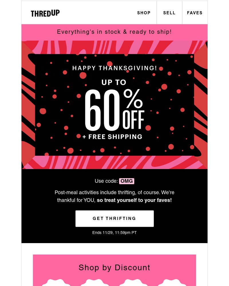 thredUP - 👀 BLACK FRIDAY starts...NOW