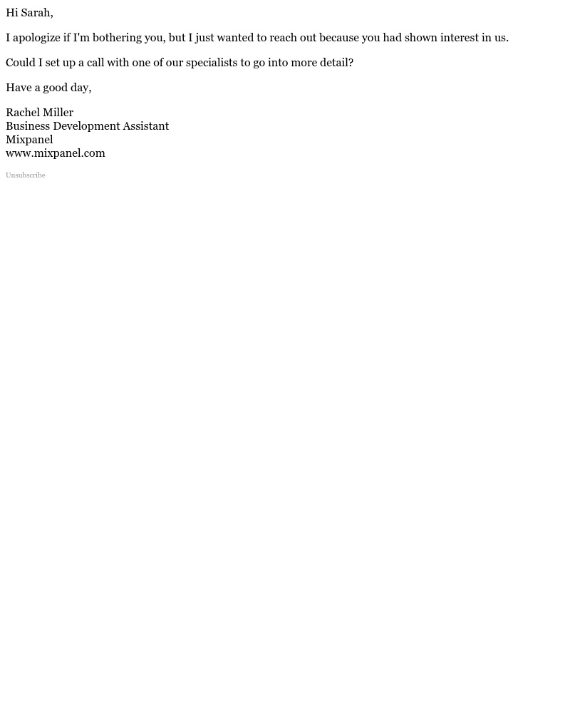 Mixpanel - Book time with Mixpanel?