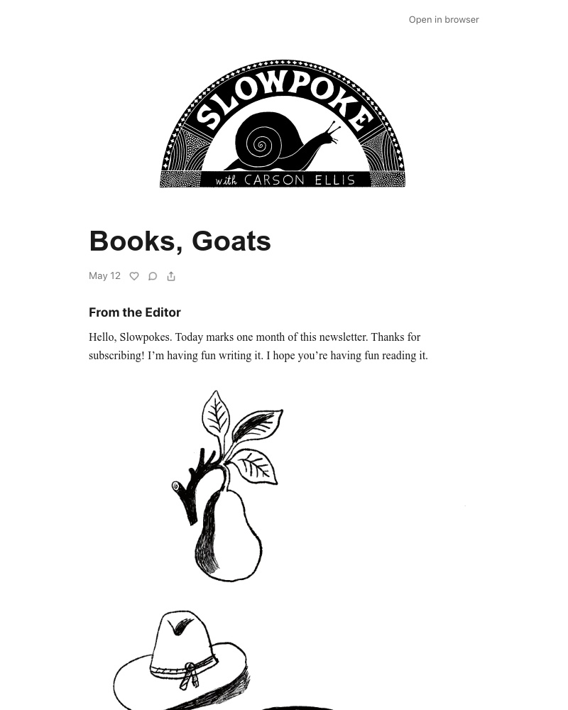 Substack - Books, Goats