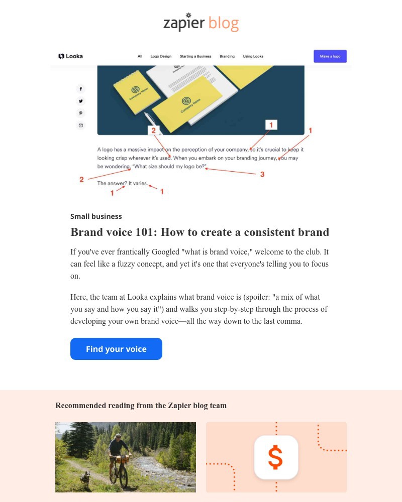 Zapier - Brand voice 101