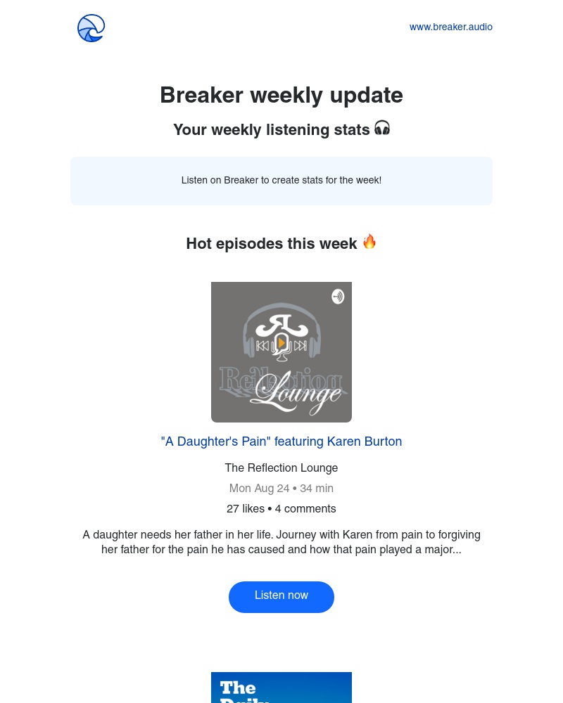 Breaker - Breaker weekly update
