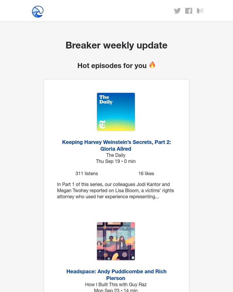 Breaker - Breaker weekly update