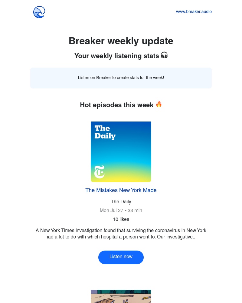 Breaker - Breaker weekly update