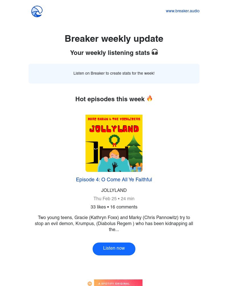 Breaker - Breaker weekly update