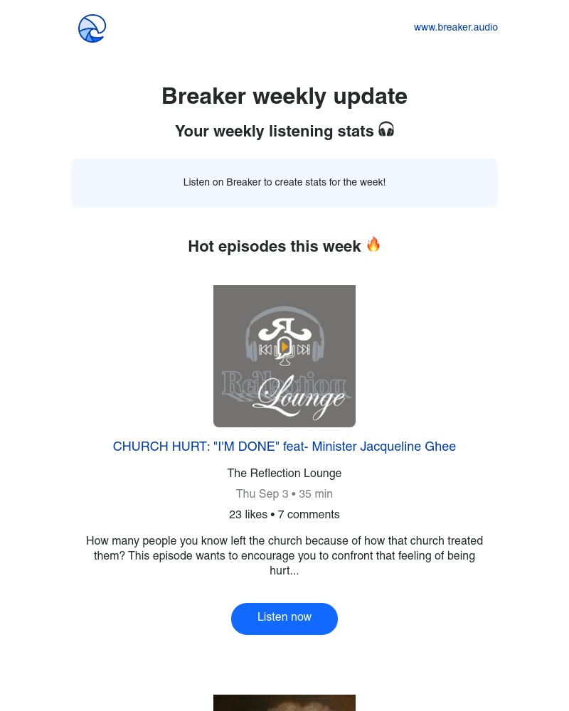 Breaker - Breaker weekly update