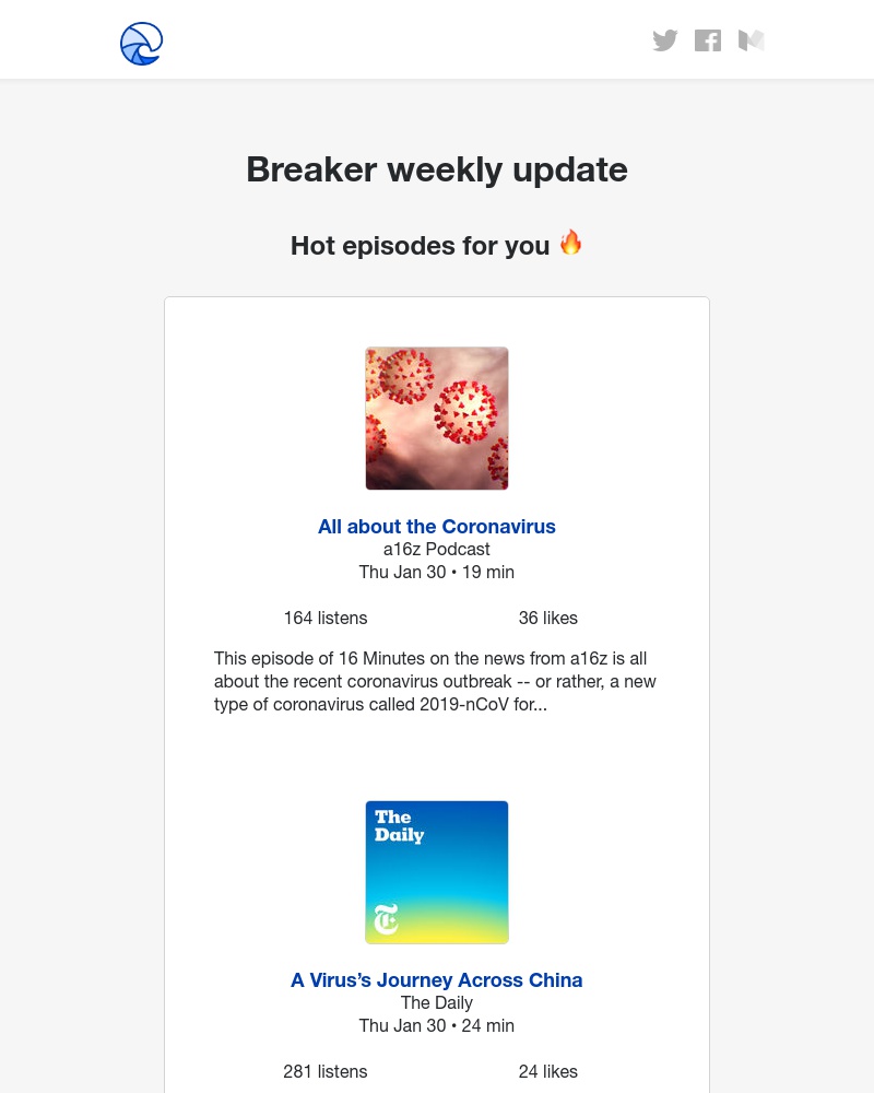 Breaker - Breaker weekly update