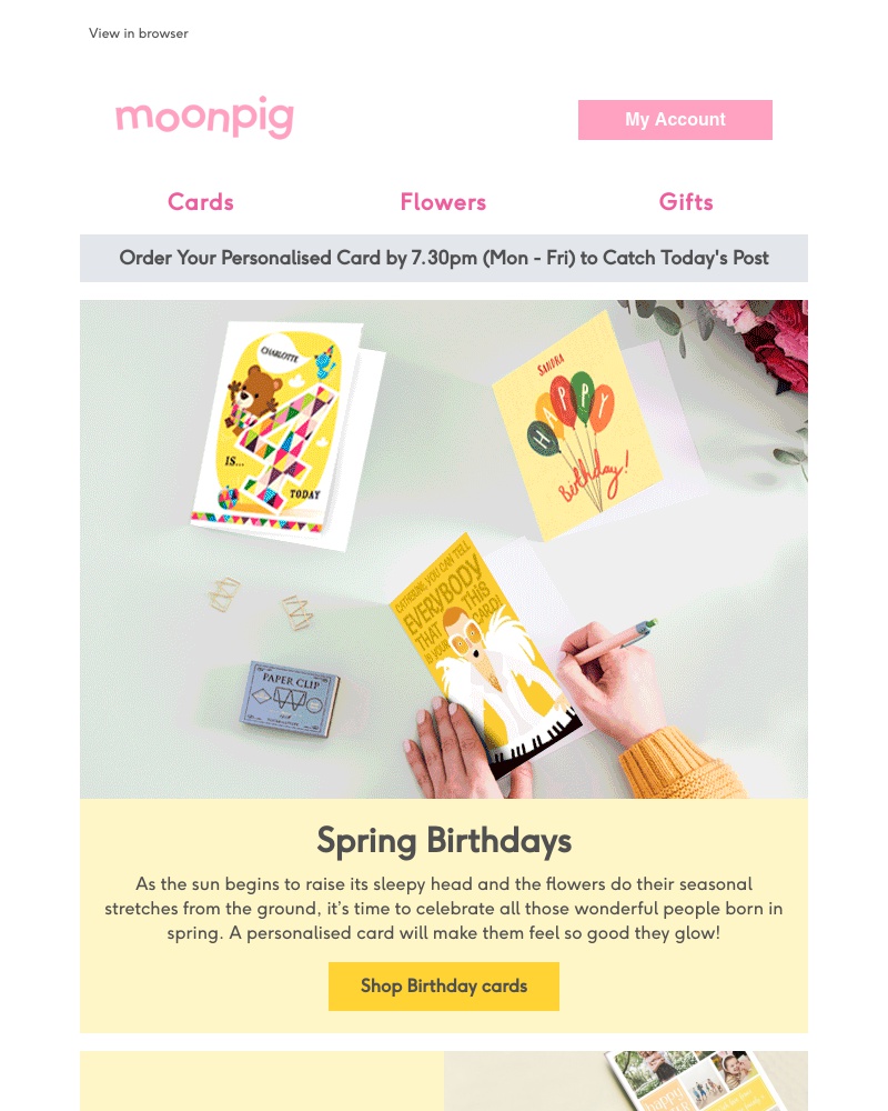 Moonpig - Bring on birthday season!