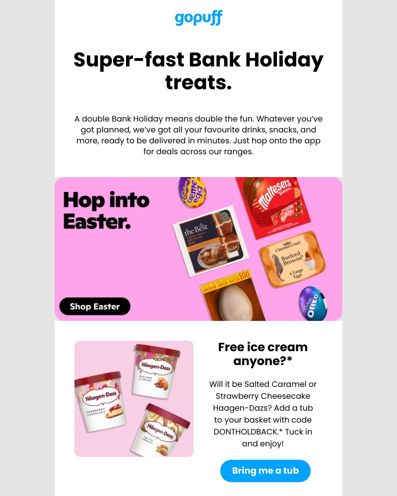 Gopuff - Bring on the Bank Holiday fun!