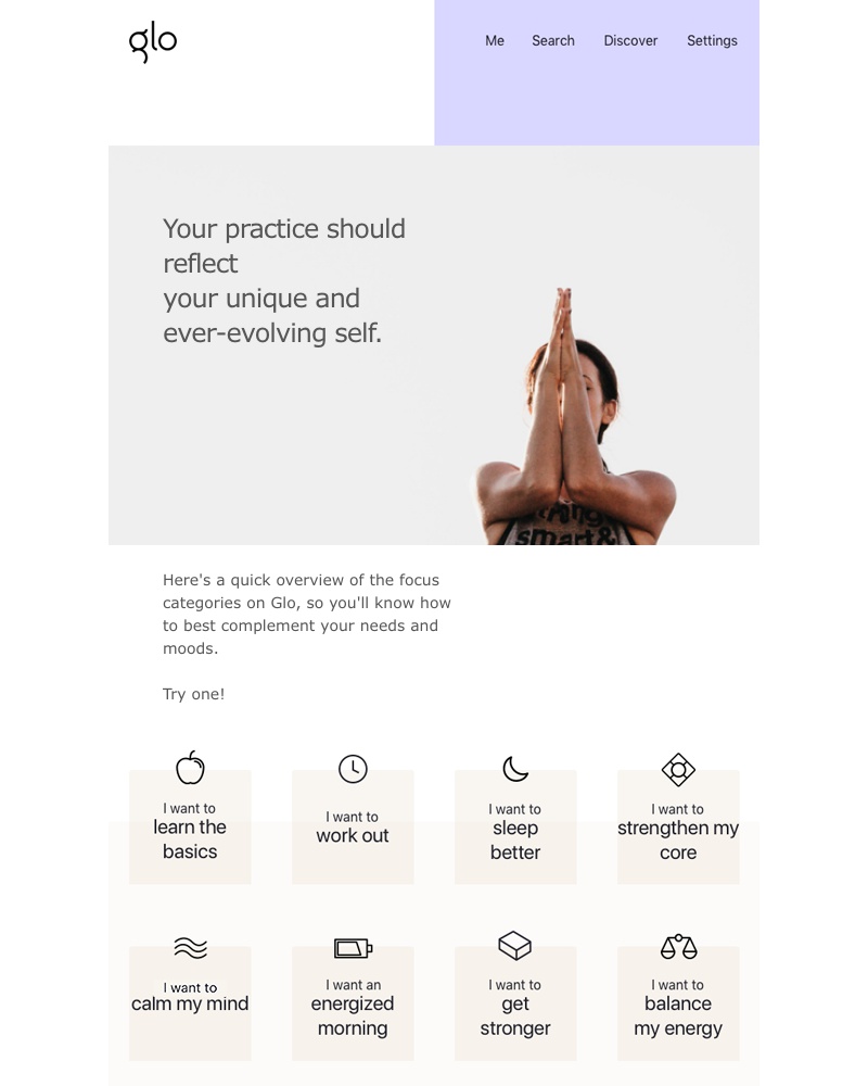 Glo - Bring your practice goals into focus