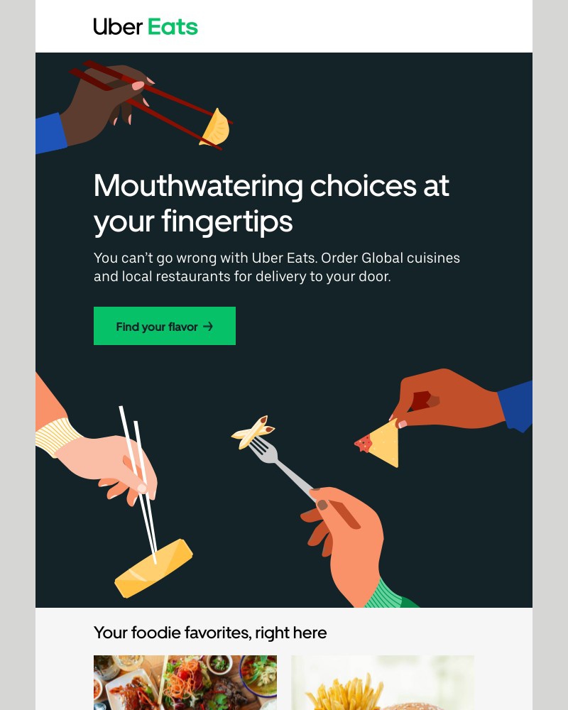 Uber Eats - Brunch, lunch, and dinner covered