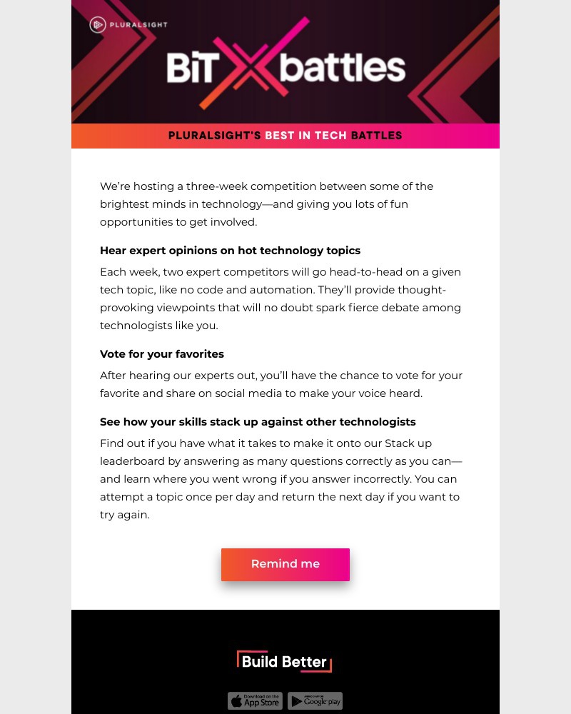 Pluralsight - Build skills and make your voice heard >>