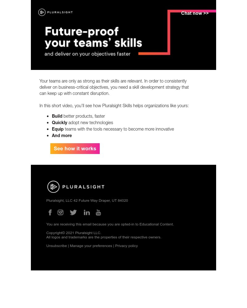 Pluralsight - Build the skills to power your biggest initiatives