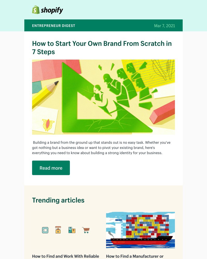 Shopify - Building a brand—from scratch