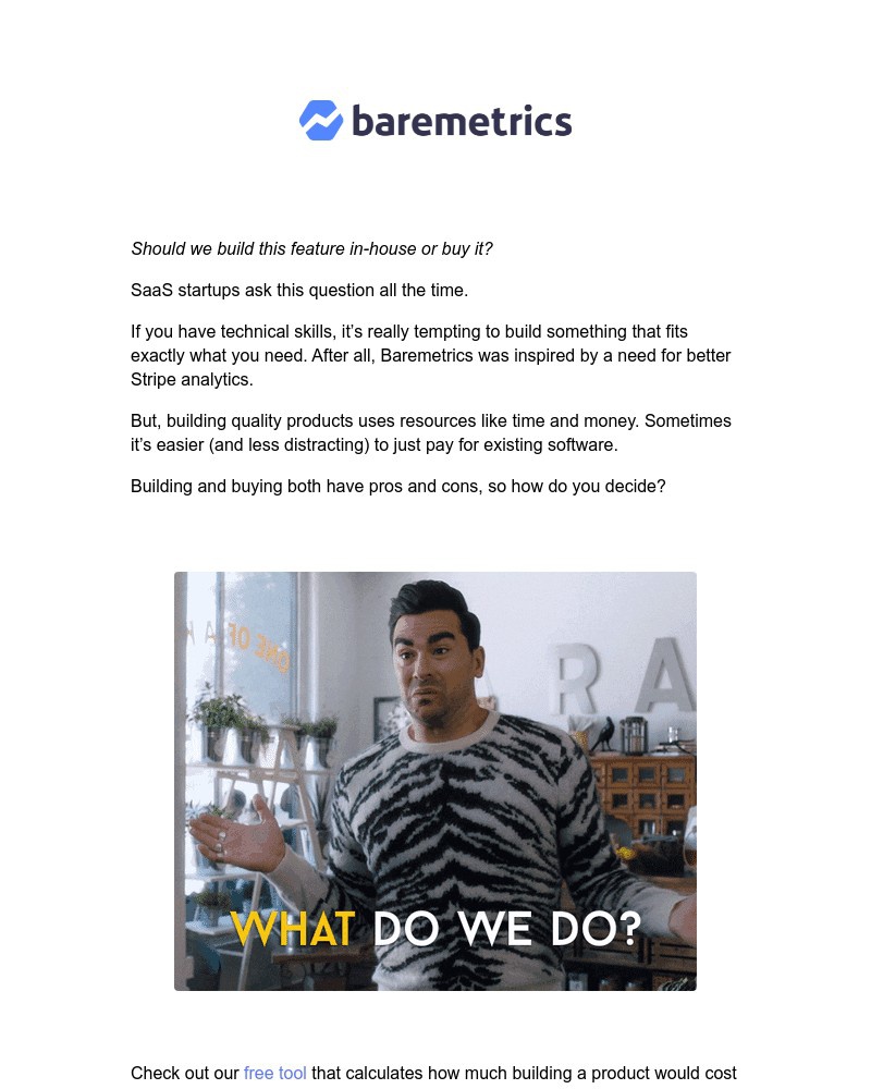 Baremetrics - Building an internal tool? Read this first ☝️