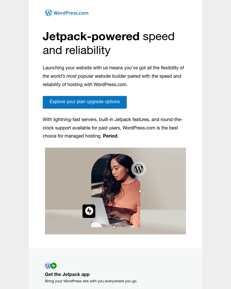 WordPress - Built-in speed and reliability ⚡