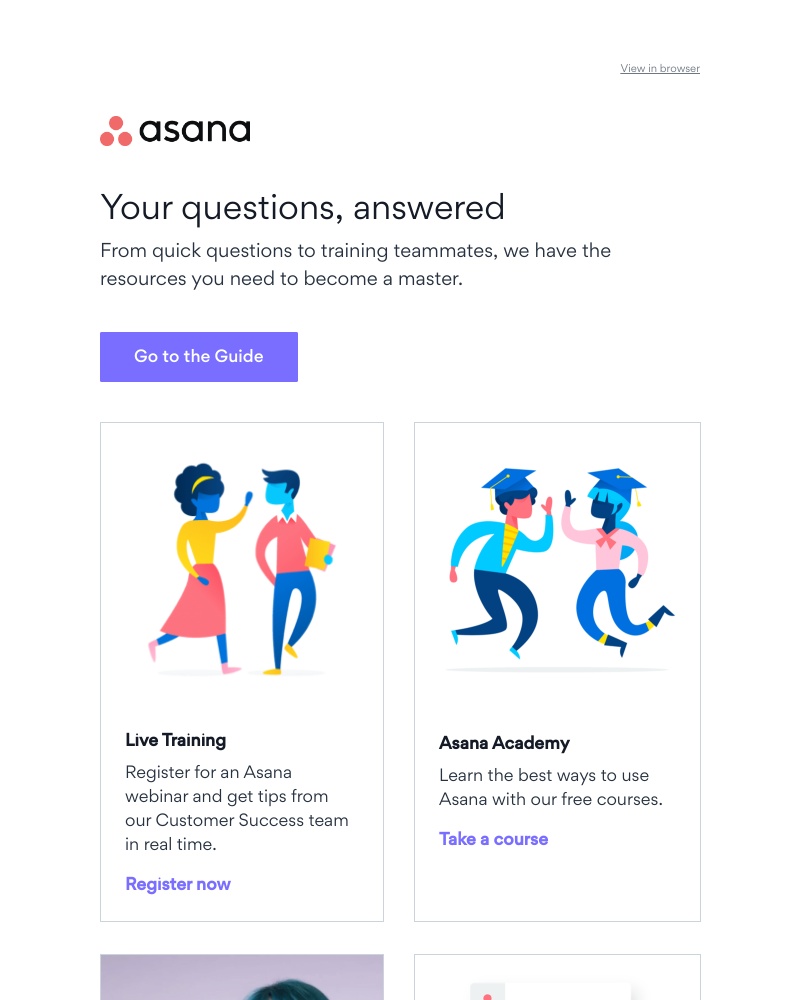 Onboarding on Asana video screenshot