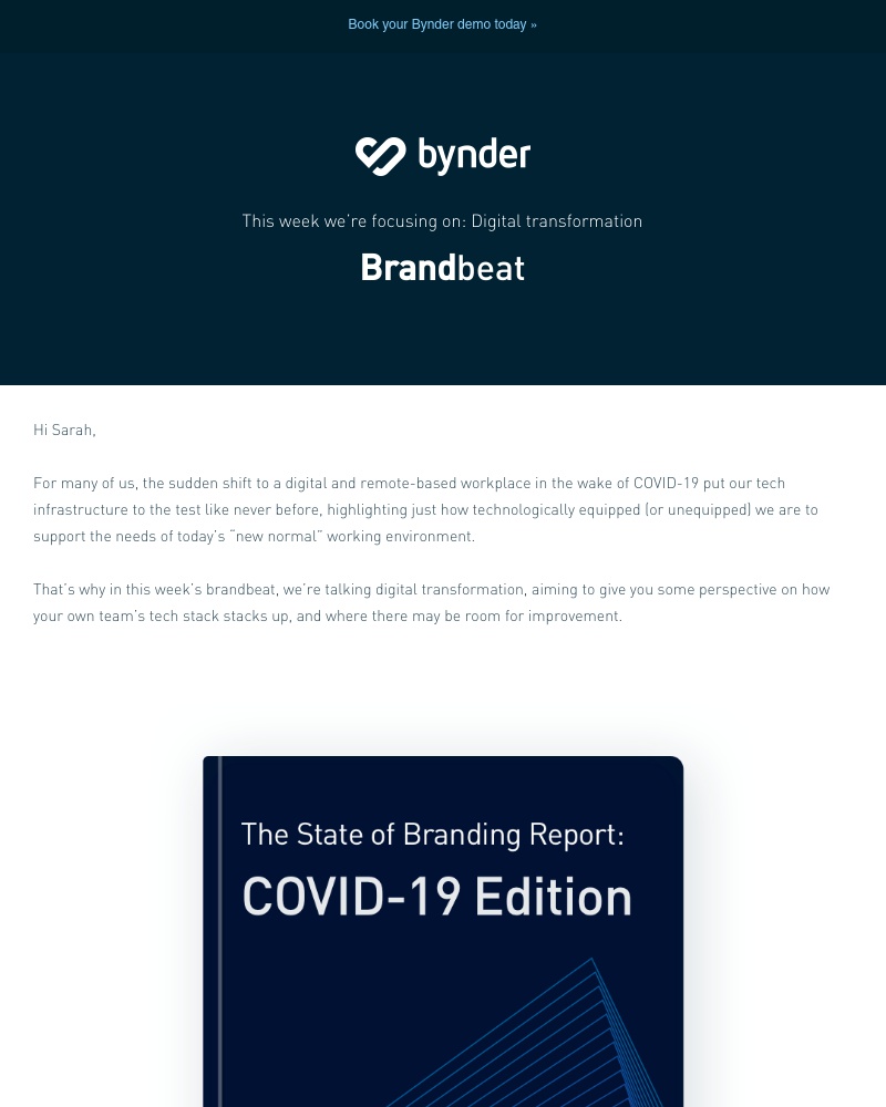 Bynder - Bynder brandbeat: Remote-based working putting a strain on your tech stack?
