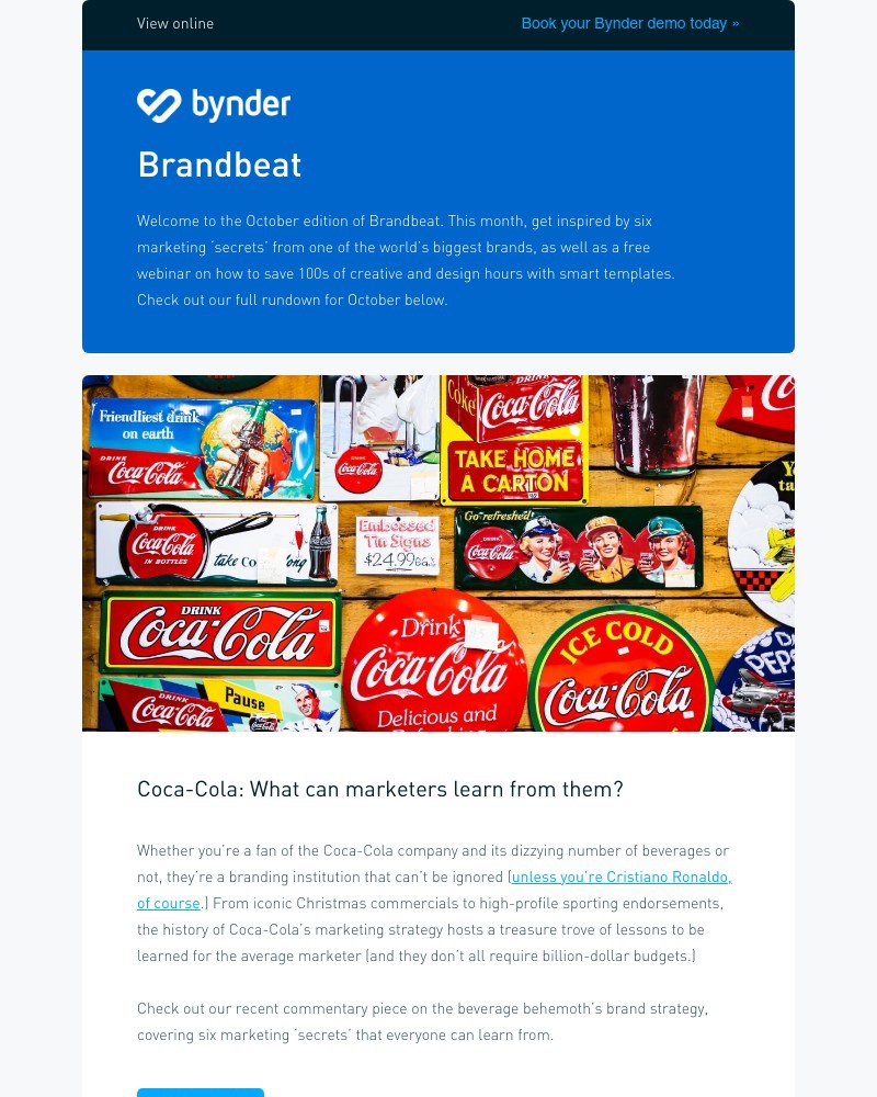 Bynder - Bynder Brandbeat: What can marketers learn from Coca-Cola?