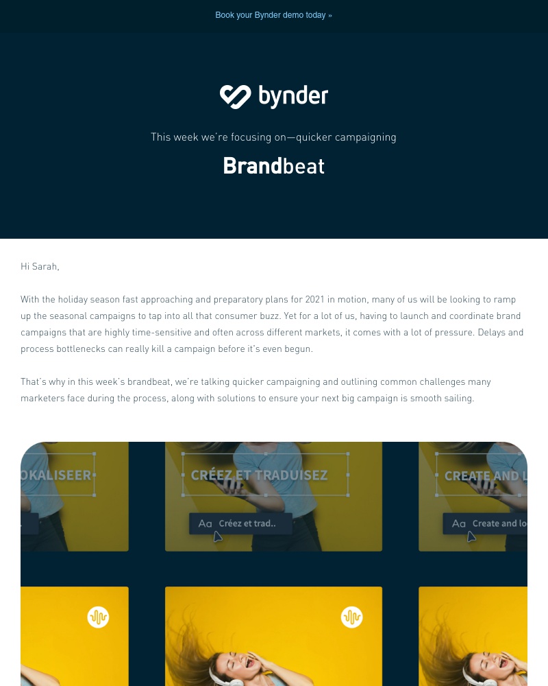 Bynder - Bynder brandbeat: Your latest brand campaign delayed again…?