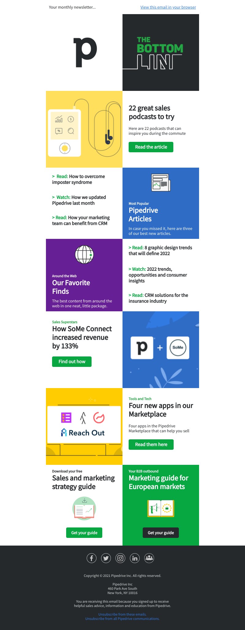 Pipedrive - The Bottom Line: October 2021 Edition