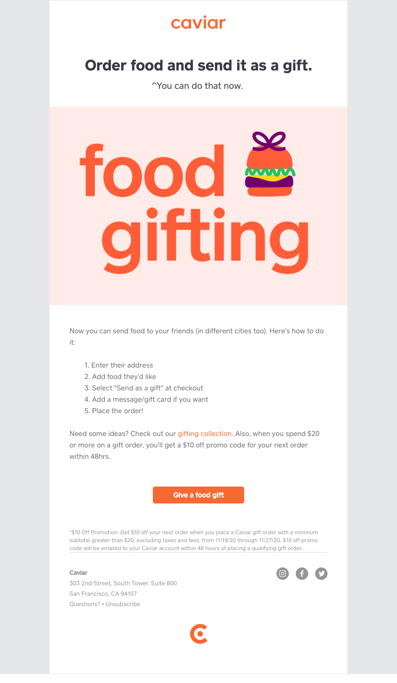  - Food-gifting made easy