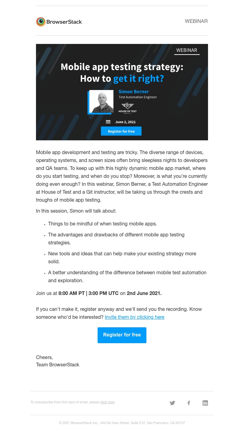 - Webinar: Mobile app testing strategy: How to get it right?