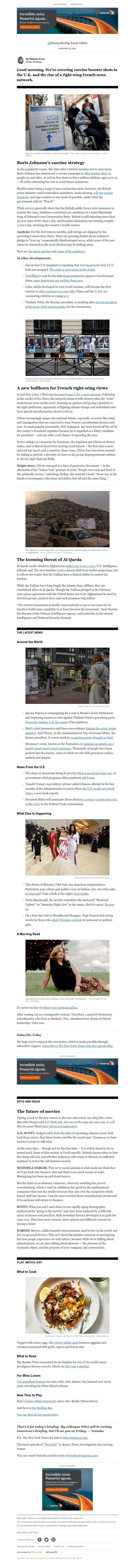 The New York Times - Your Wednesday Briefing