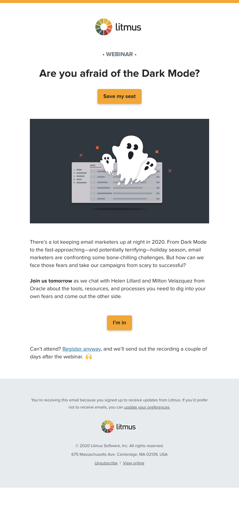 Litmus - Tomorrow: Face your email fears with Jason, Helen, and Milton