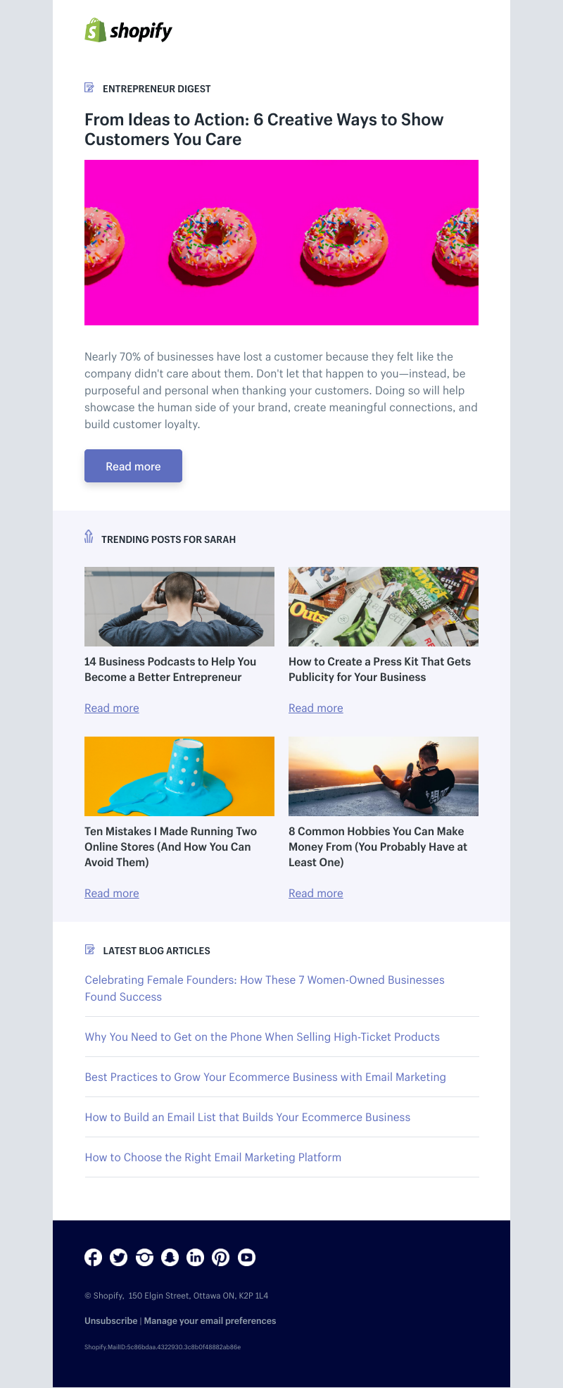 Shopify - From Ideas to Action: 6 Creative Ways to Show Customers You Care