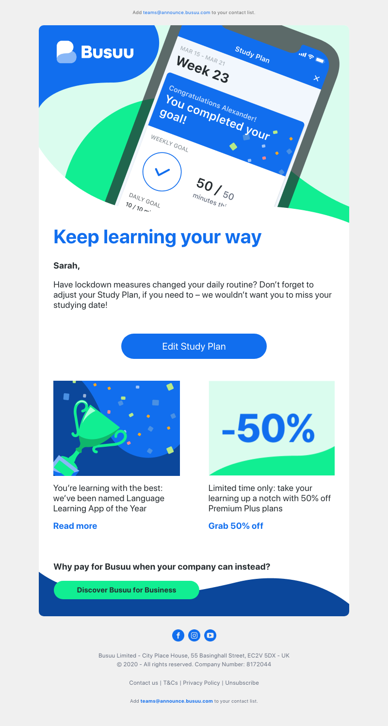 Busuu - Keep entertained with our latest content this month 🙌     