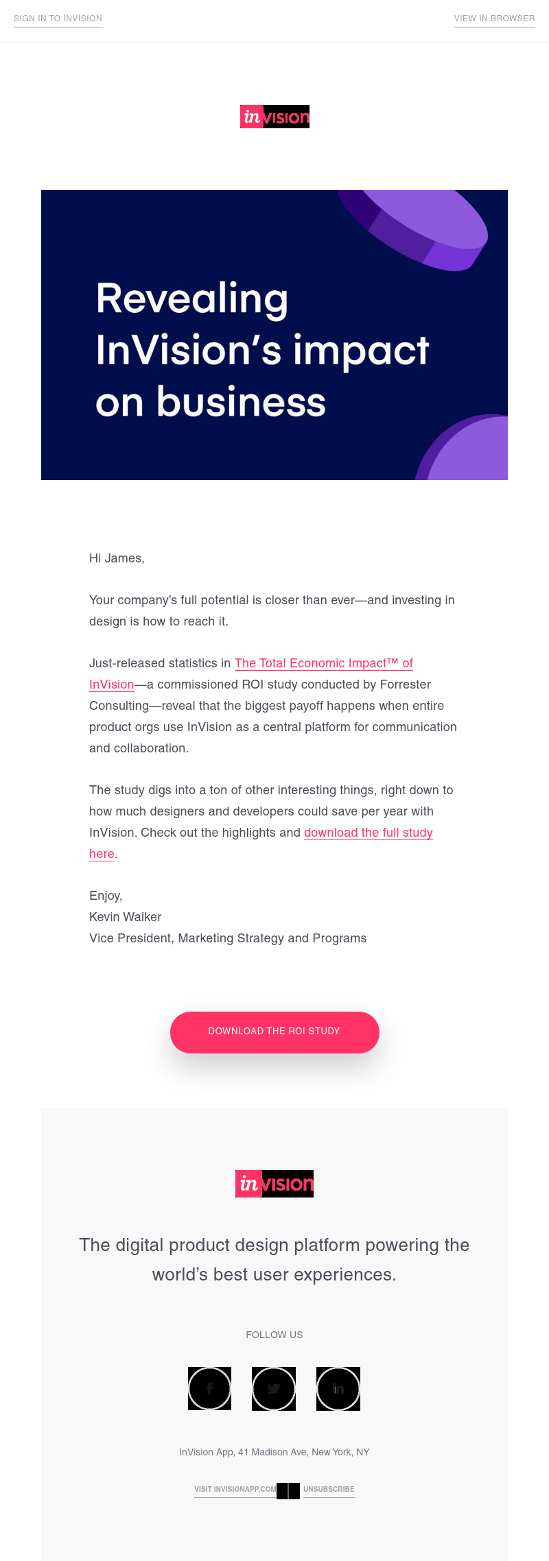 InVision - Proof is here: 475% ROI over 3 years with InVision