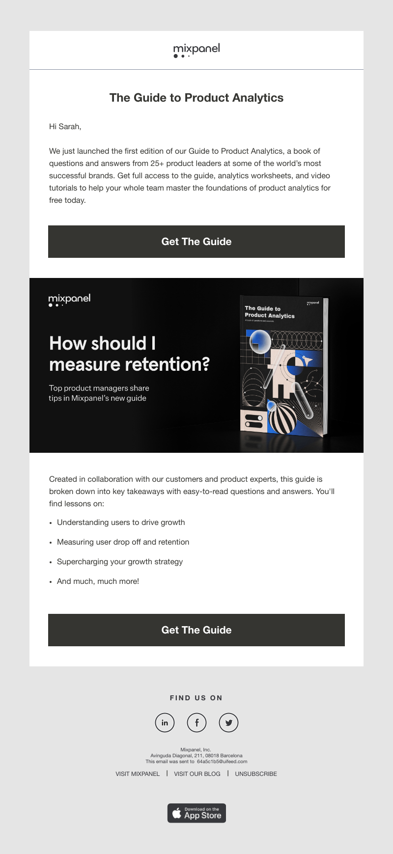 Mixpanel - Get it for free: The Guide To Product Analytics