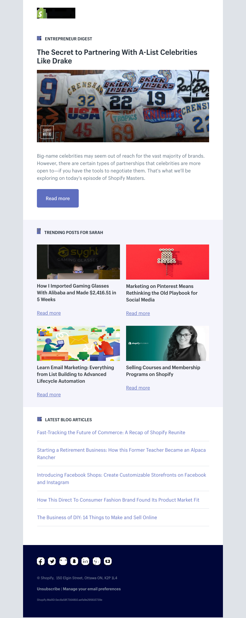 Shopify - The Secret to Partnering With A-List Celebrities Like Drake