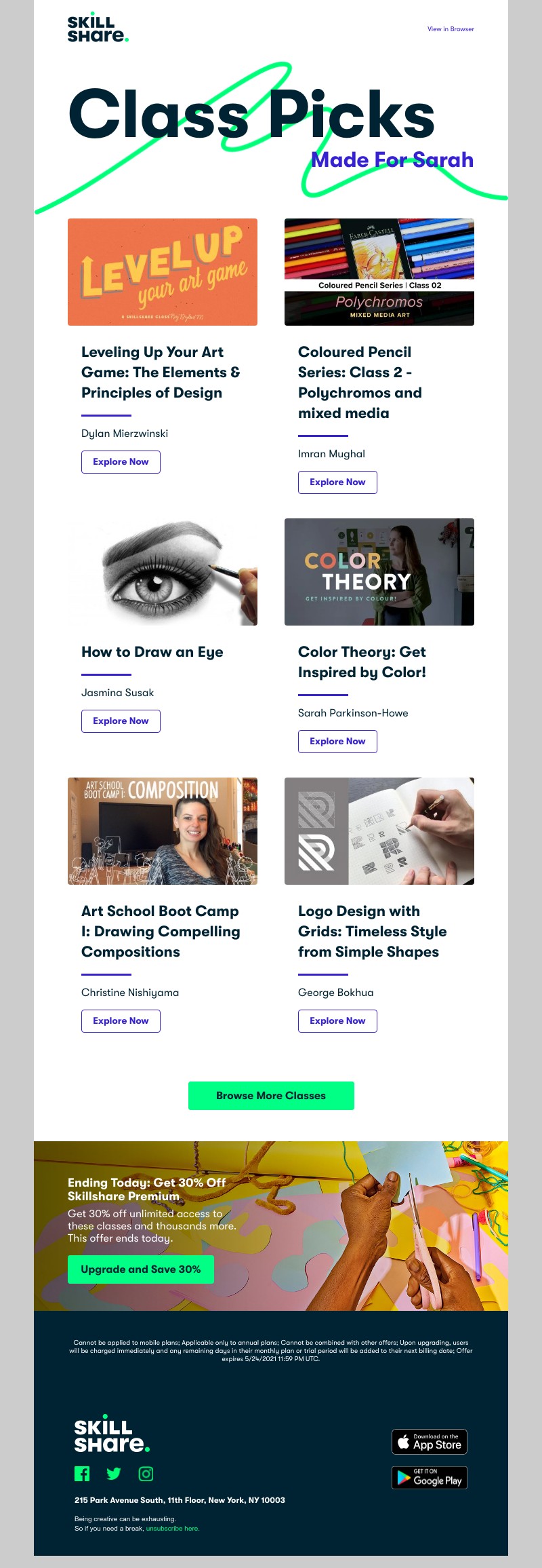 Skillshare - Your Personal Class Recommendations