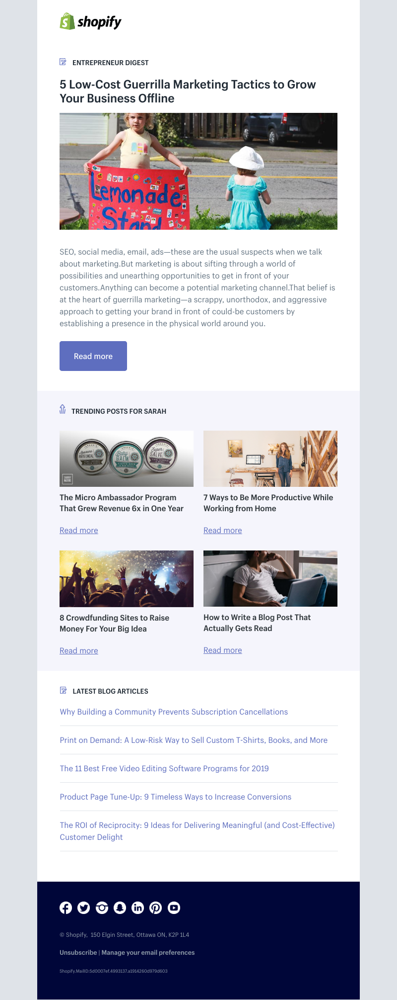 Shopify - 5 Low-Cost Guerrilla Marketing Tactics to Grow Your Business Offline