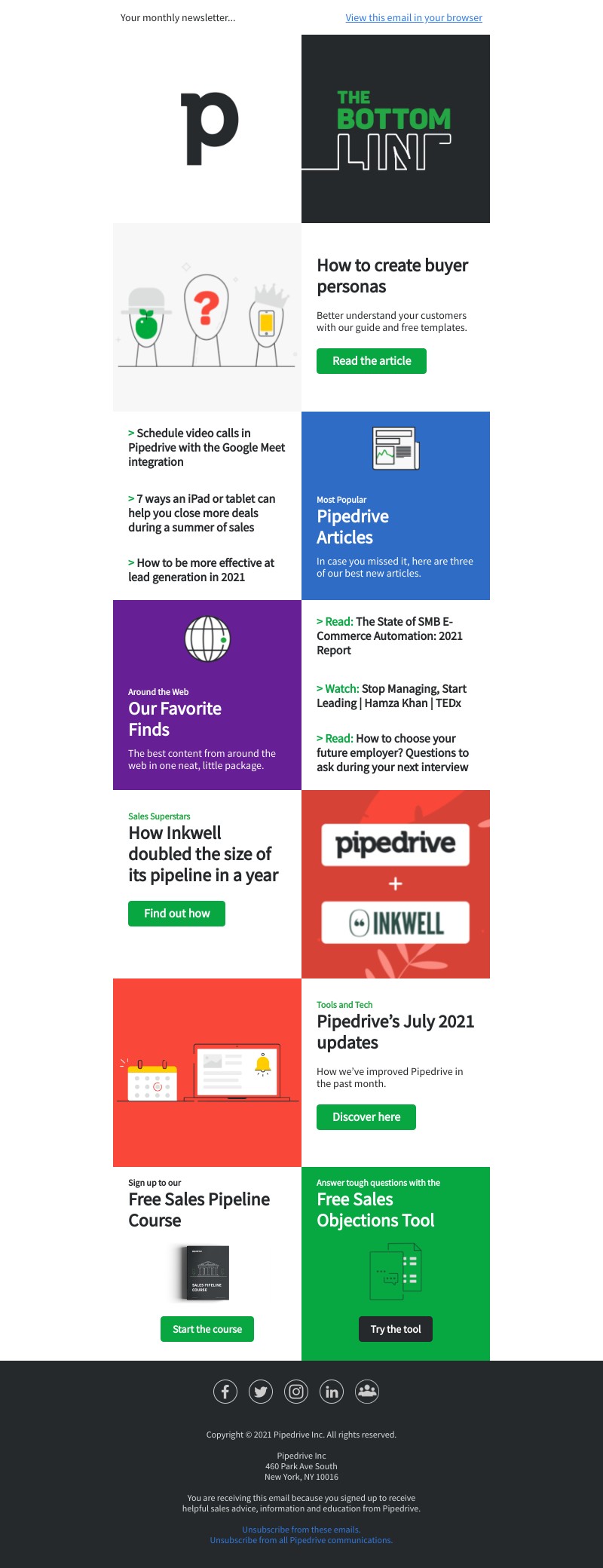 Pipedrive - The Bottom Line: July 2021 Edition