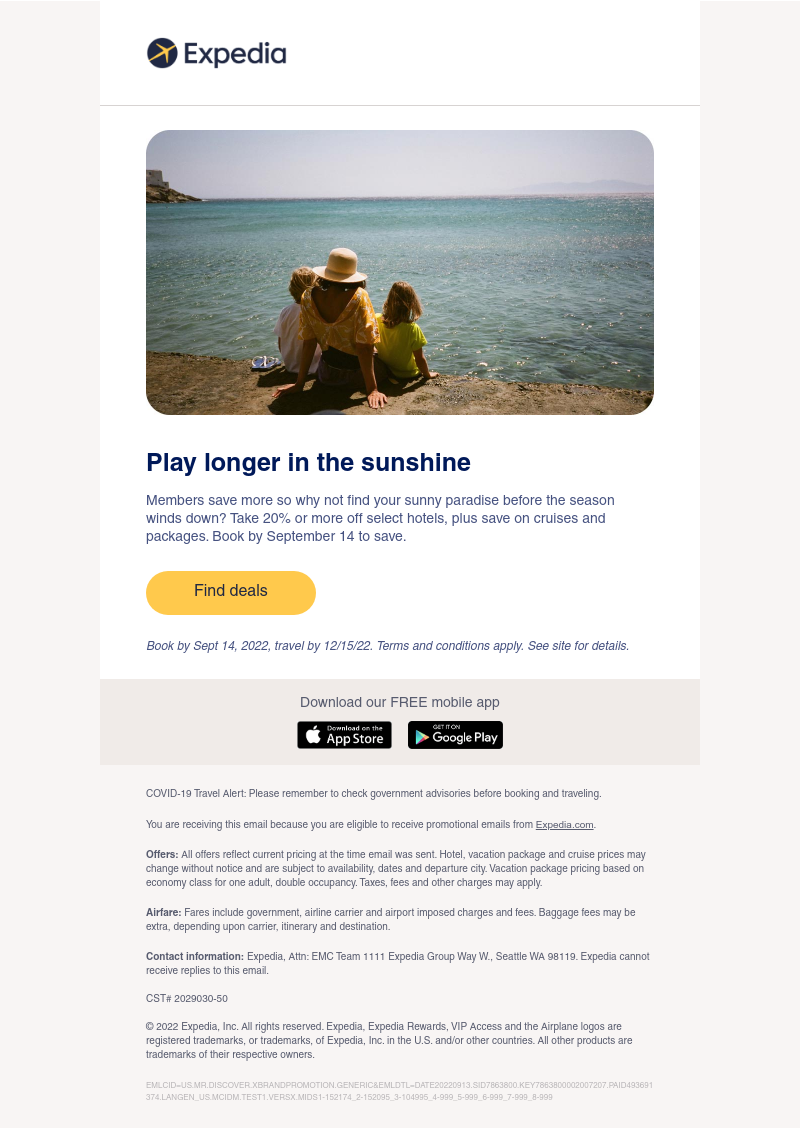 Expedia - This sale won't last: As a member, save 20% or more*